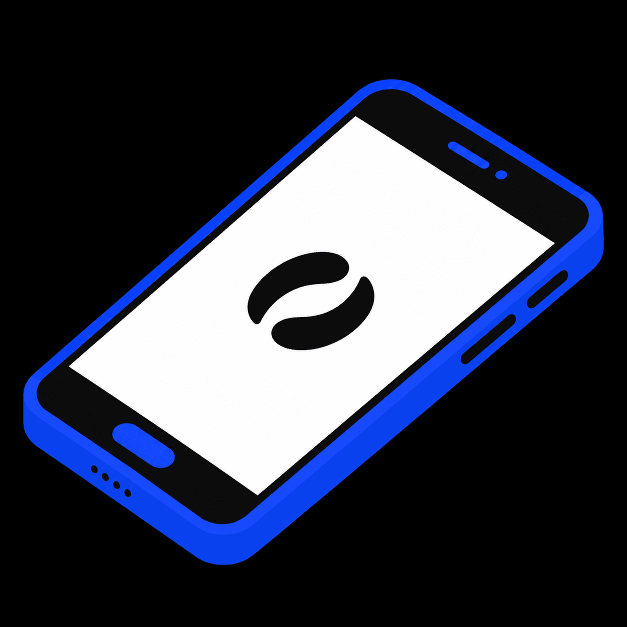 Teléfono con la app de bliq abierta
